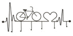 Appendiabiti da muro Bicicletta Nero - foto 1