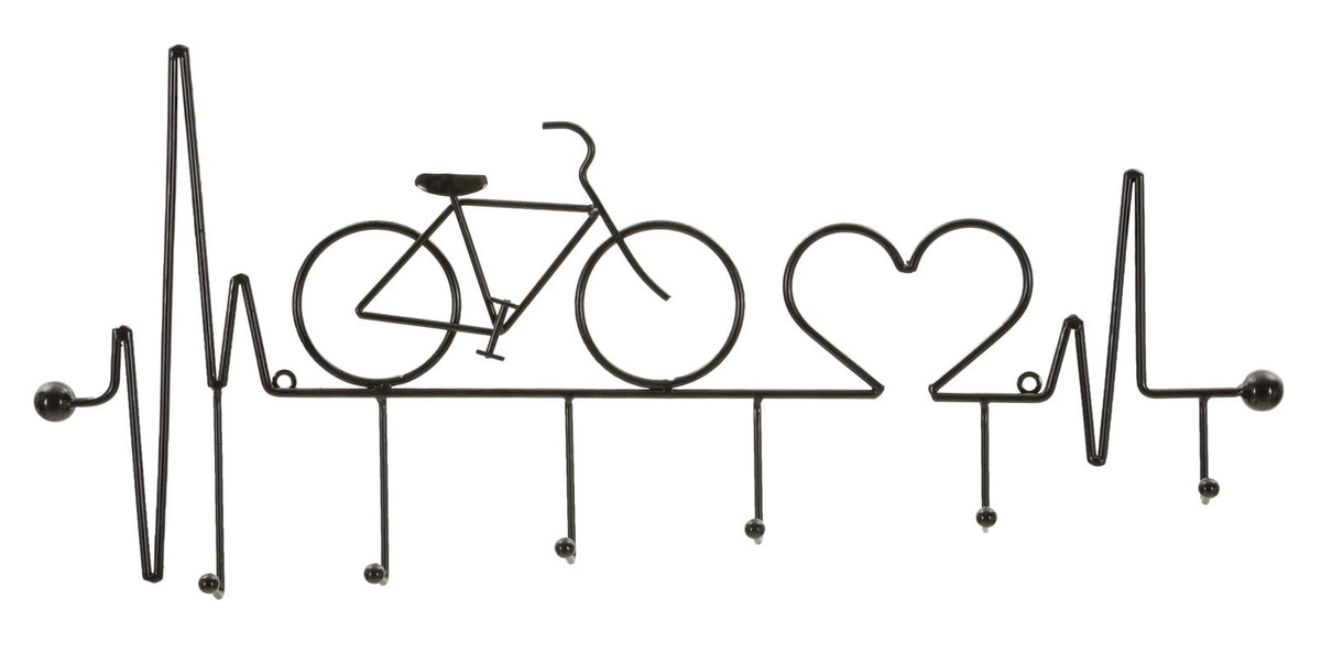 Appendiabiti da muro Bicicletta Nero - foto 1