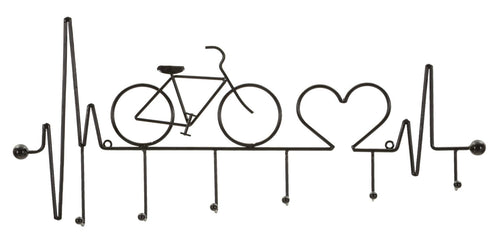 Appendiabiti da muro Bicicletta Nero - foto 1