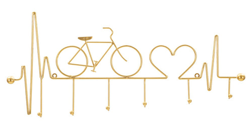 Appendiabiti da muro Bicicletta Oro - foto 1