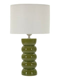 Lampada da tavolo in ceramica verde, Ø25x46 cm – Torr