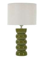 Lampada da tavolo in ceramica verde, Ø25x46 cm – Torr