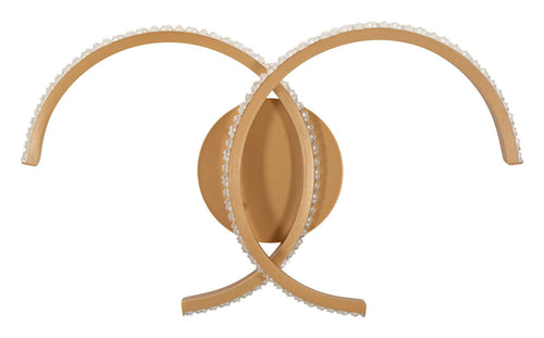Lampada da muro led Double C, 41x8,5x24 cm