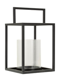 Lanterna decorativa in metallo nero, Ø18x31 cm – Simply Open