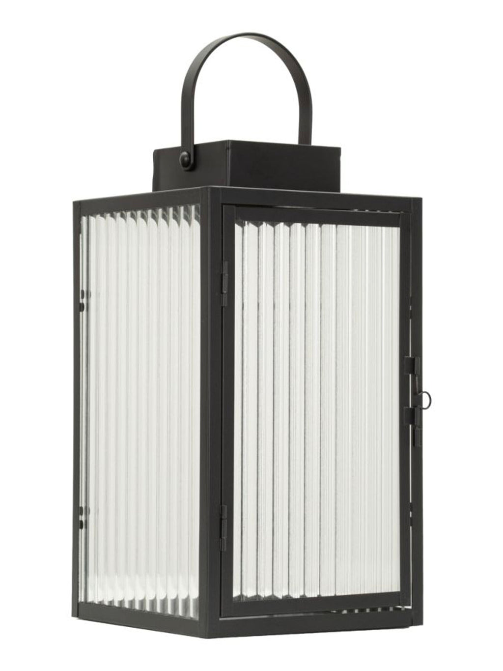 Lanterna decorativa in metallo nero, 15,5x15,5x28,5 cm – Simply