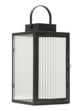 Lanterna decorativa in metallo nero, 15,5x15,5x28,5 cm – Simply
