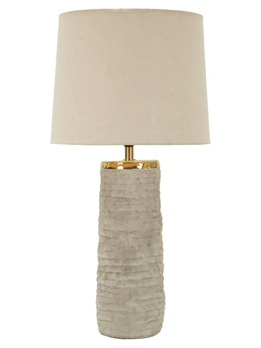 Lampada da tavolo in ceramica grigia, Ø37x73 cm – Lima