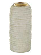 Vaso decorativo in ceramica grigia, Ø14x30 cm – Lima