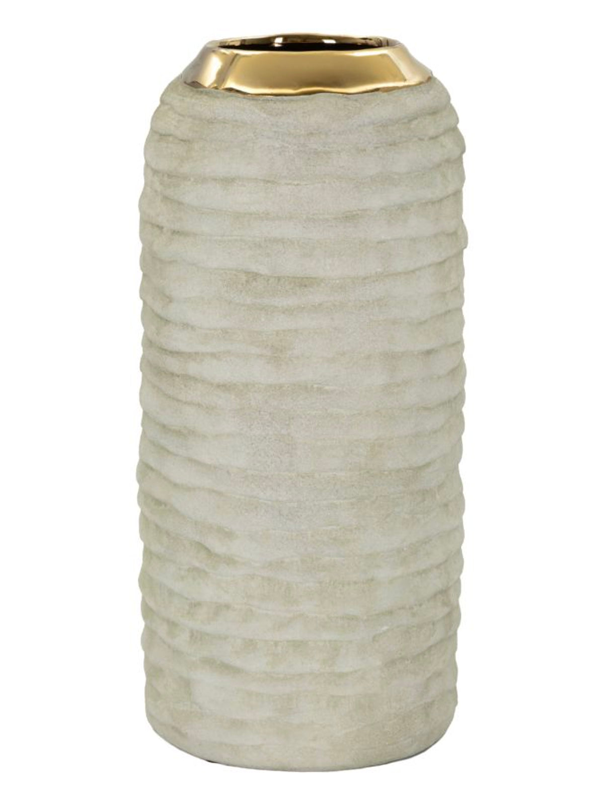 Vaso decorativo in ceramica grigia, Ø14x30 cm – Lima