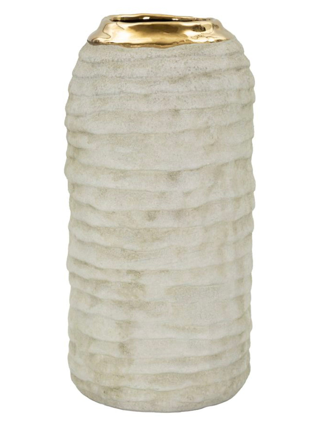 Vaso decorativo in ceramica grigia, Ø12,5x25 cm – Lima
