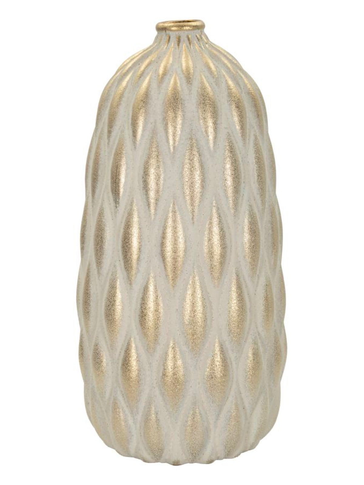 Vaso decorativo in ceramica grigia, Ø22x44 cm – Pepitas