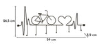 Appendiabiti da muro Bicicletta Nero - foto 6