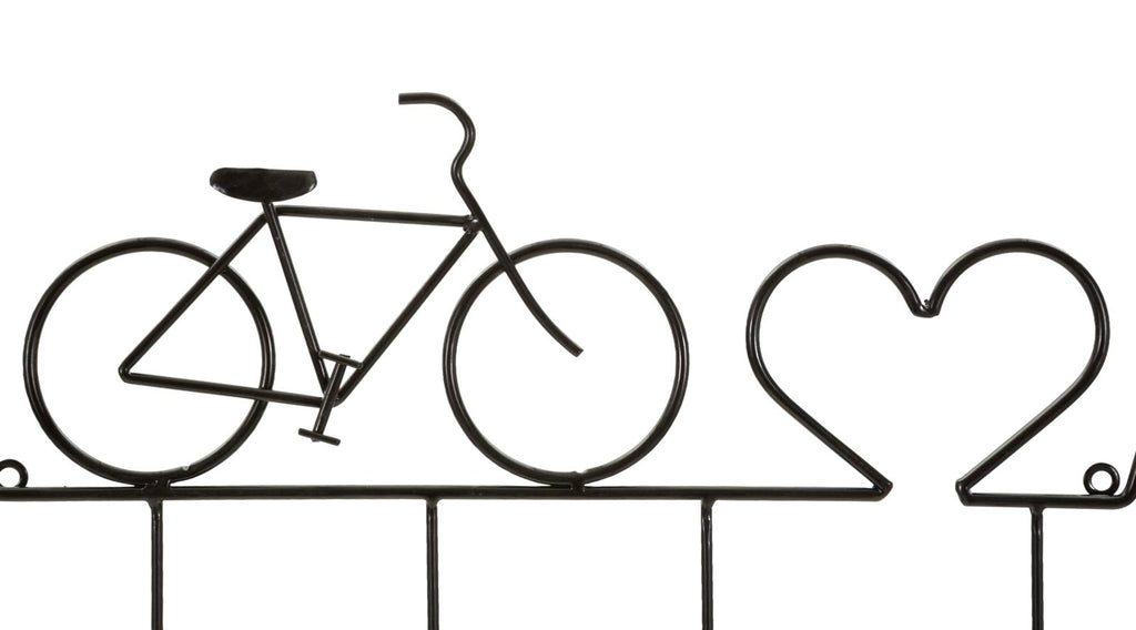 Appendiabiti da muro Bicicletta Nero - foto 2