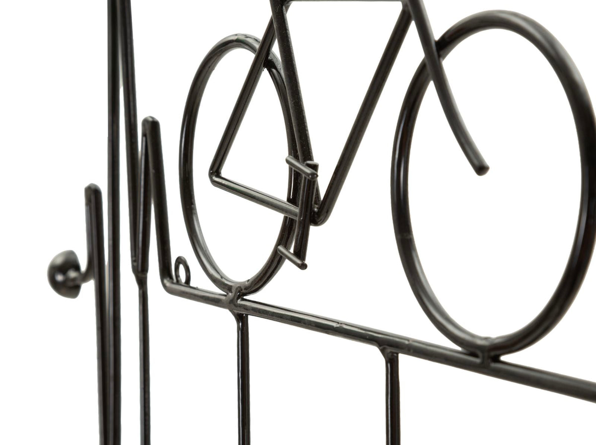 Appendiabiti da muro Bicicletta Nero - foto 4