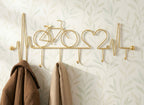 Appendiabiti da muro Bicicletta Oro - foto 5