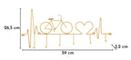 Appendiabiti da muro Bicicletta Oro - foto 6