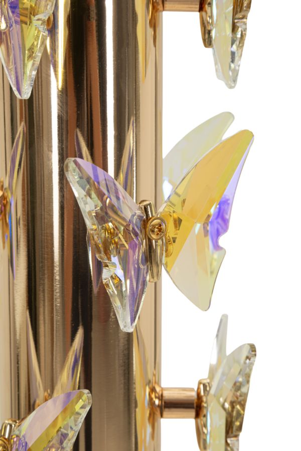 Lampada da terra Gold Butterfly, Ø45x157 cm – dettaglio 3