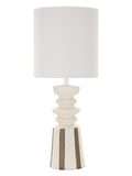 Lampada da tavolo in ceramica multicolore, Ø26,5x67 cm – Tribal