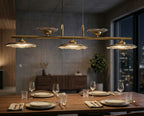 Lampadario Emily 5 Luci vetro Grigio - foto 6