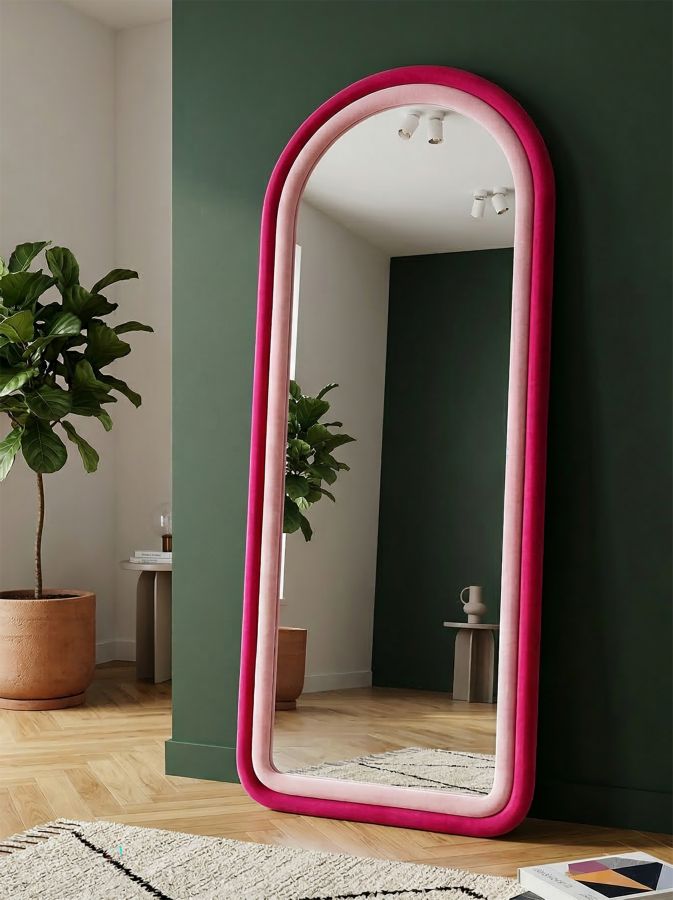 Specchio da muro Cloe Velluto Fuxia - foto 5