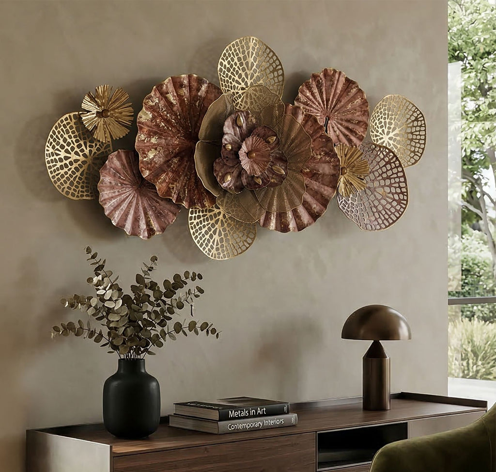Pannello in ferro Flowery, 118x10x58 cm