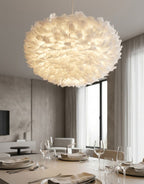 Lampadario Feather, Ø60x30 cm