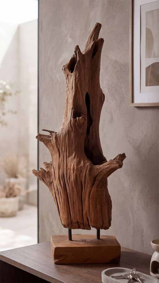 Scultura Akar in Teak Riciclato - foto 8