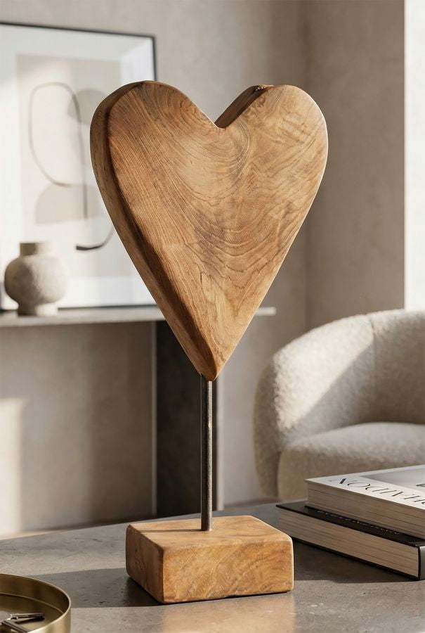 Scultura Cuore in Teak Ric - foto 9