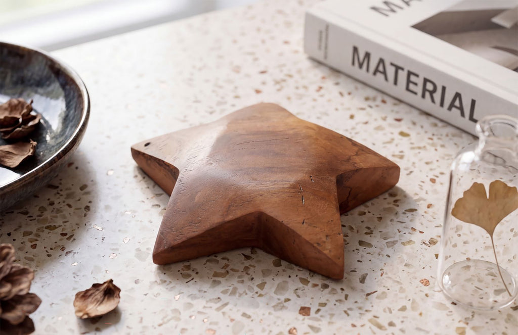 Decorazione Bintang da da appendere in Teak Riciclato (pezzi Unici-non Ripetibile in Serie - foto 9