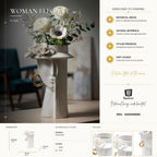 Vaso Woman Elegant Porcellana - foto 9