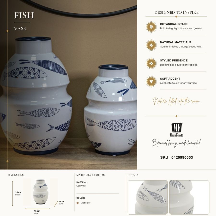 Vaso Ceramica Fish - foto 6