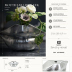 Vaso Mouth Lip Silver - foto 7
