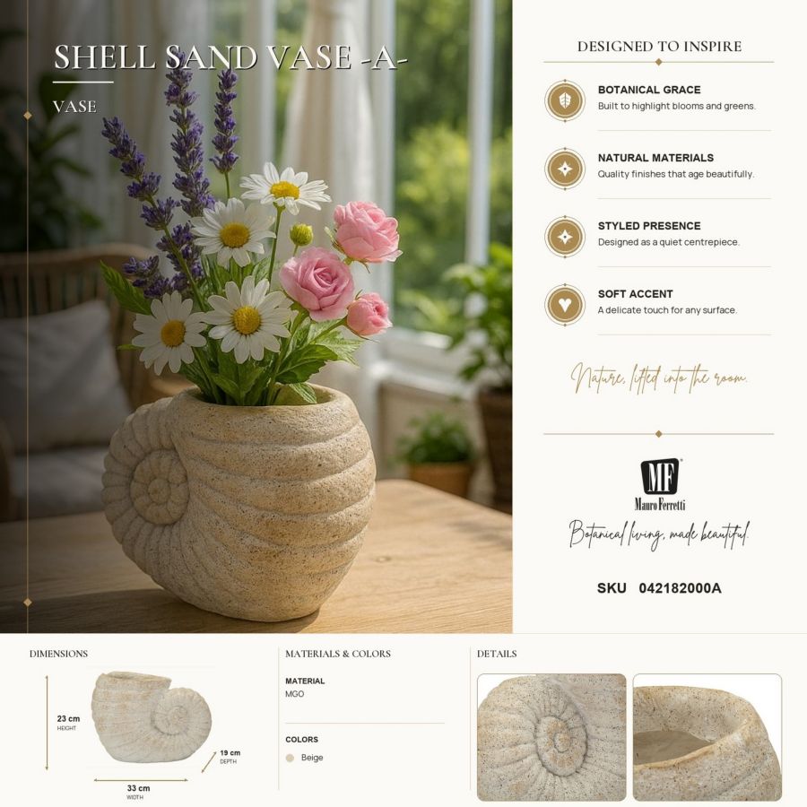 Vaso Shell Sand - foto 9