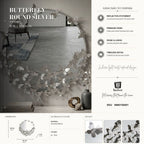 Specchio Farfalle Round Silver - foto 8