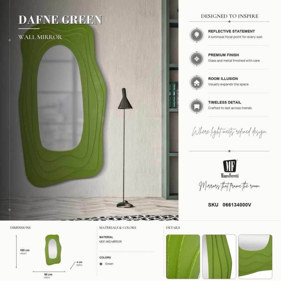 Specchio da muro Dafne Verde - foto 7