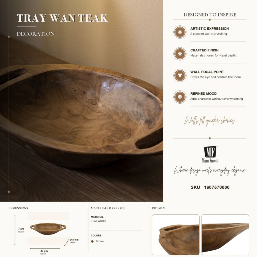 Svuotatasche Wan in Teak Riciclato - foto 9
