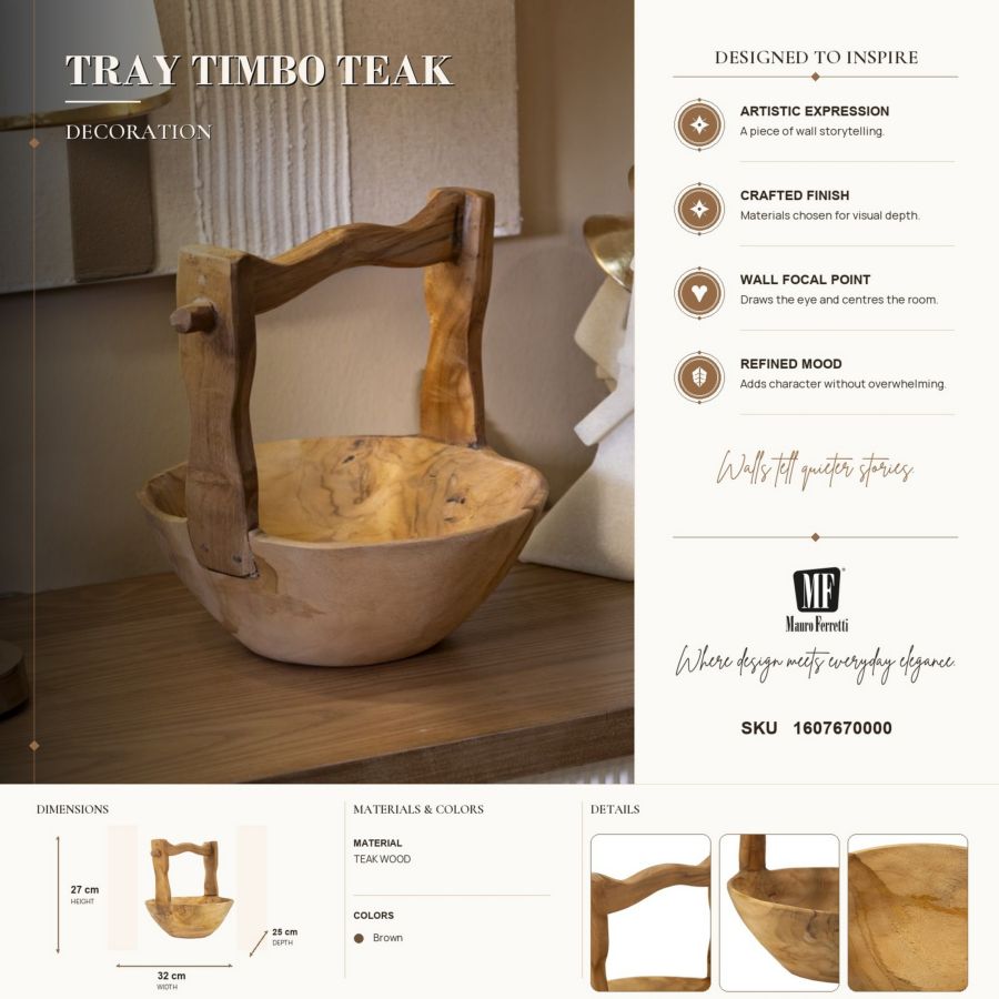Svuotatasche Timbo in Teak Riciclato - foto 10