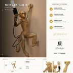 Lampada da muro Monkey Oro - foto 10
