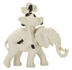 Scultura Etnica Donna Africana su Elefante - foto 1