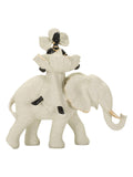 Scultura decorativa in resina beige, 29x13x29 cm – Etnica Donna Africana