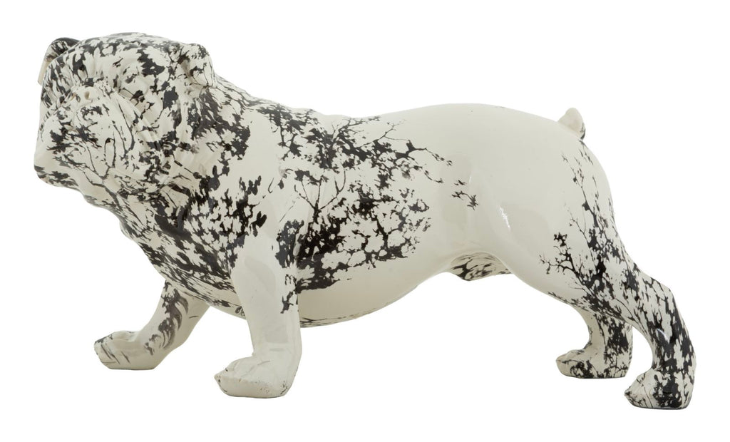 Scultura a forma di Cane Bulldog stile Orientale - foto 1