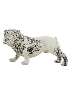 Scultura decorativa in resina bianca, 38x18,50x21 cm – forma di Cane
