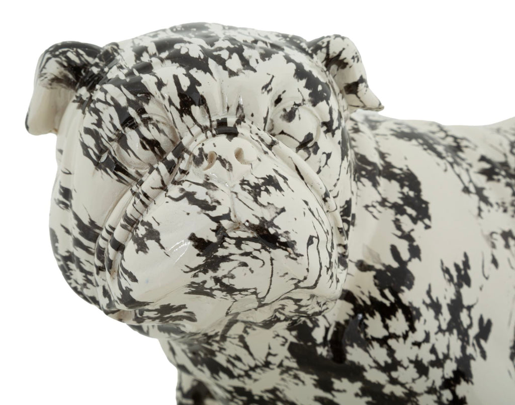 Scultura a forma di Cane Bulldog stile Orientale - foto 4