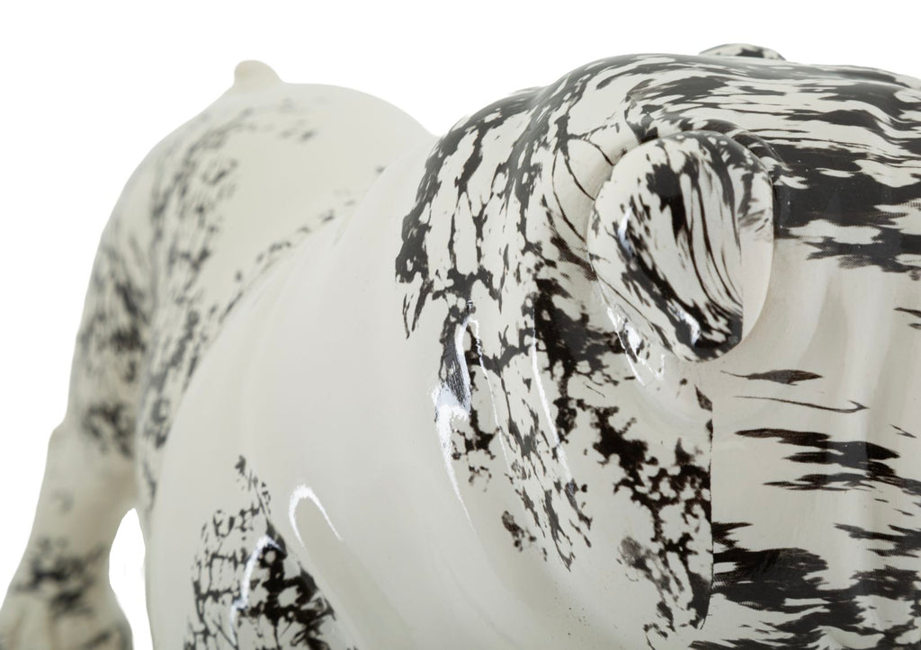 Scultura a forma di Cane Bulldog stile Orientale - foto 5