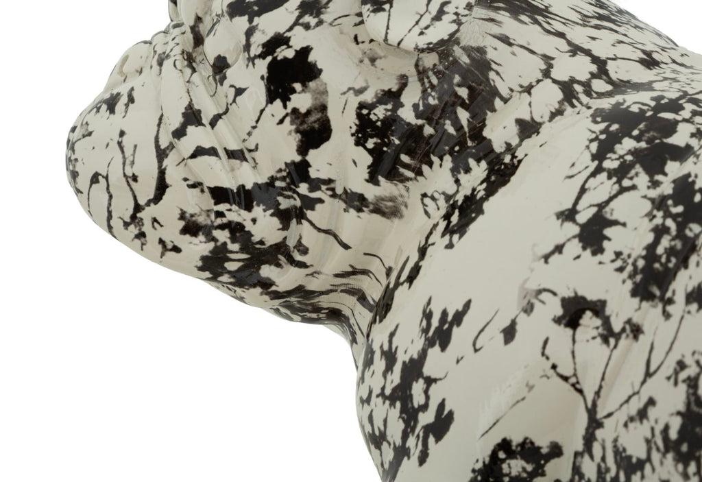 Scultura a forma di Cane Bulldog stile Orientale - foto 6