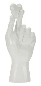 Mano Decorativa Minimal con Dita Incrociate - foto 1