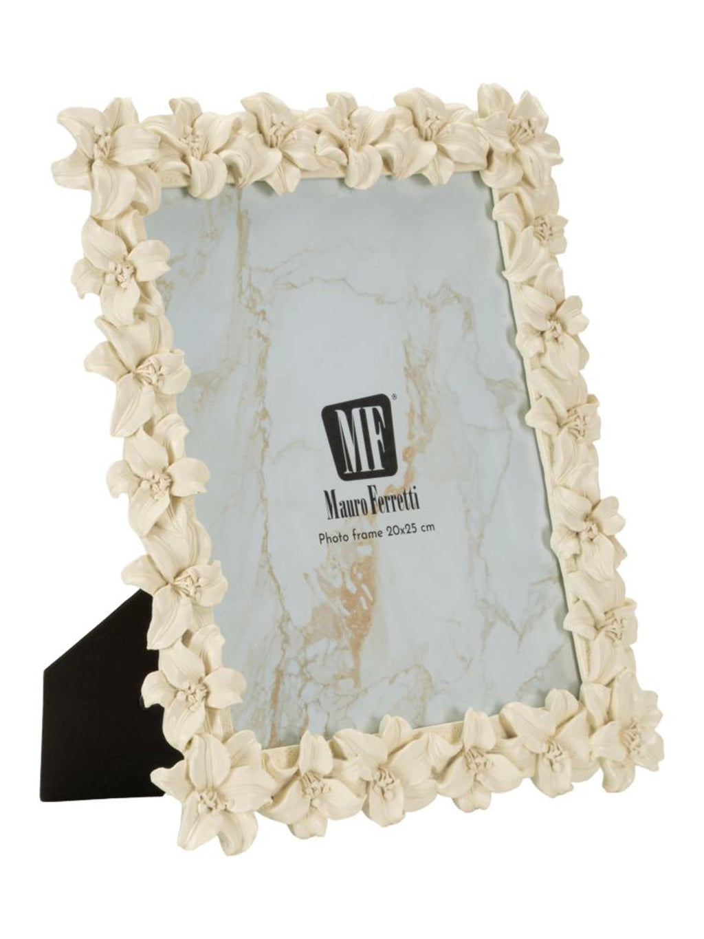Cornice portafoto in resina crema, 27,5x2,3x32,5 cm – Floreale Romantica