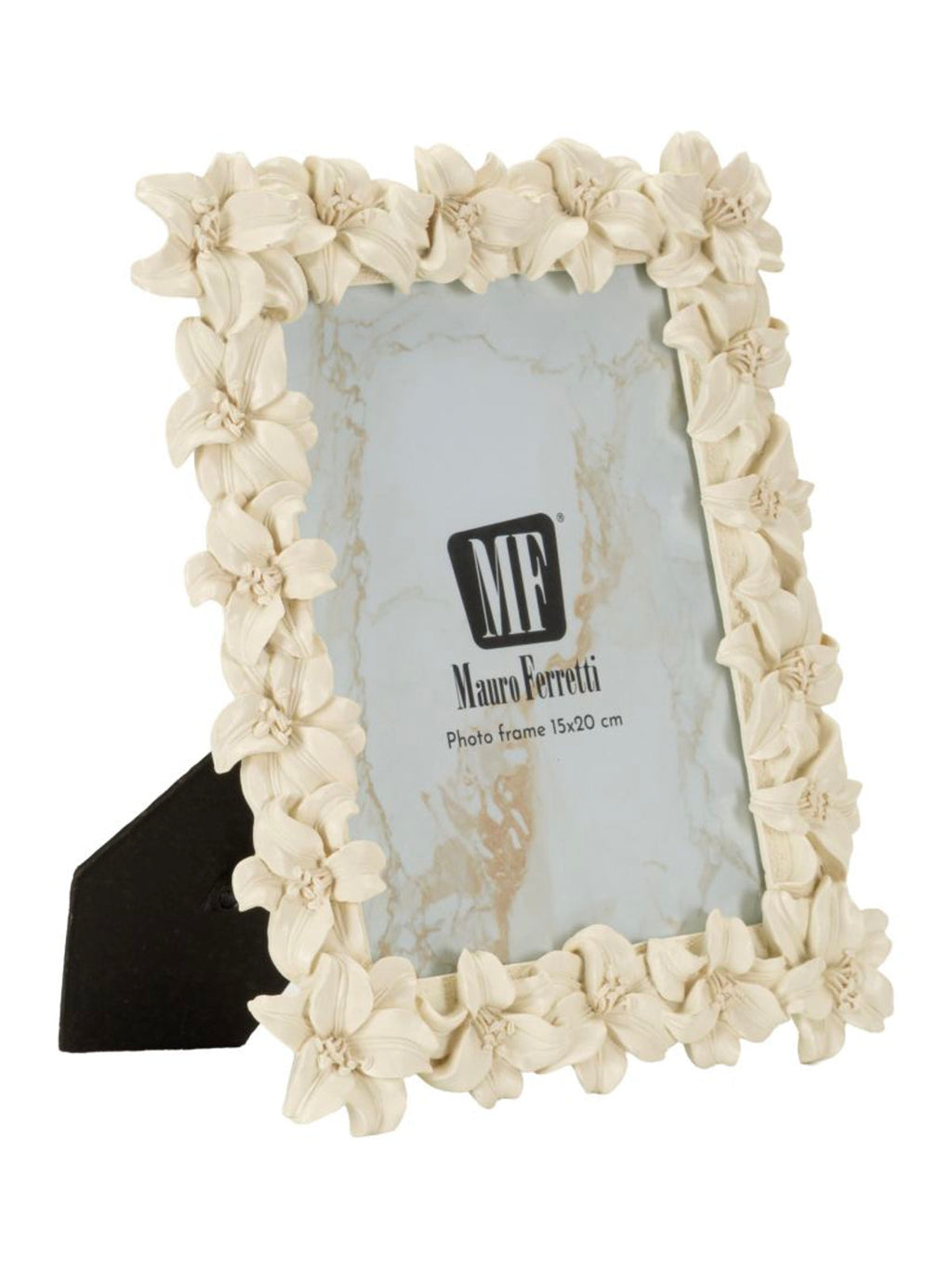 Cornice portafoto in resina crema, 22x2,2x27,3 cm – Floreale Romantica