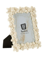 Cornice portafoto in resina crema, 22x2,2x27,3 cm – Floreale Romantica