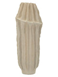 Vaso da terra in resina beige, Ø22x60 cm – stile Japandi